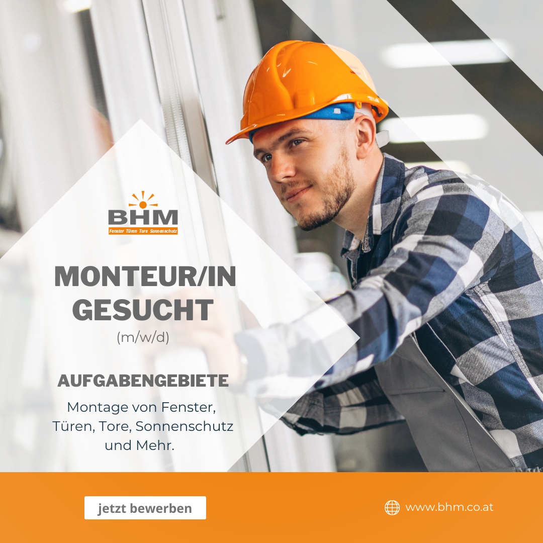 Monteur/in gesucht